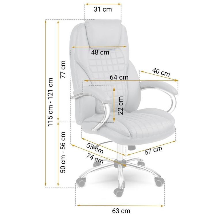 Sofotel, Batory, fotel biurowy, jasno szary