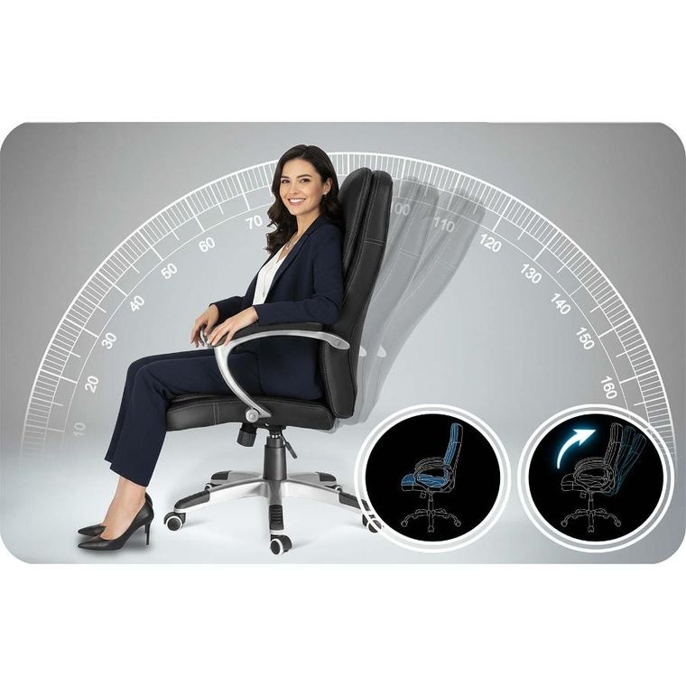 Sofotel, fotel biurowy, obrotowy, czarny