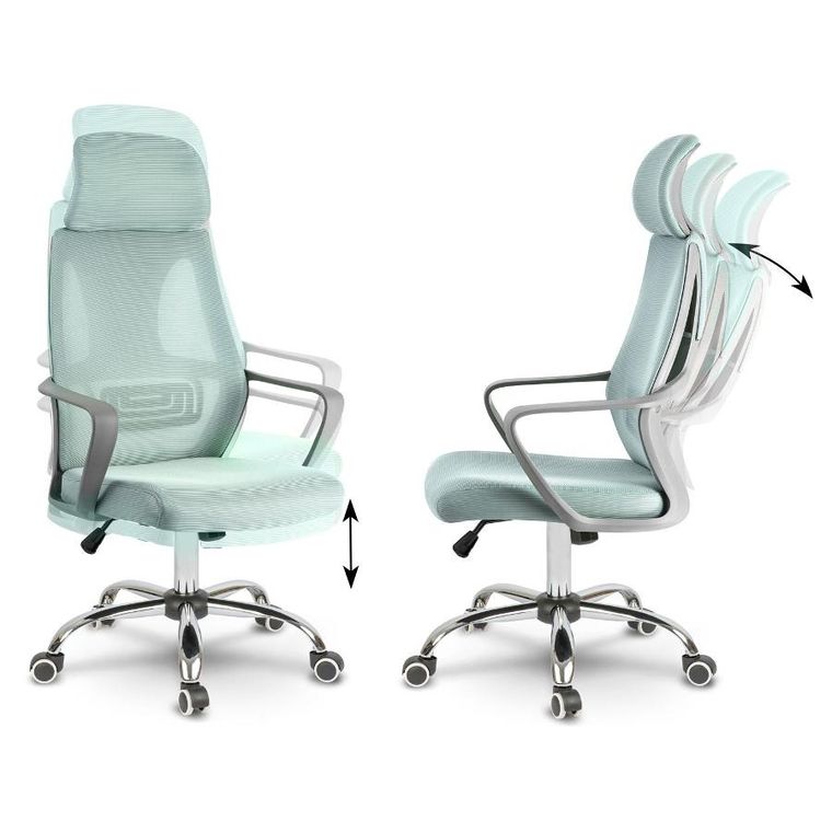 Sofotel, Praga, fotel biurowy, jasnoniebieski