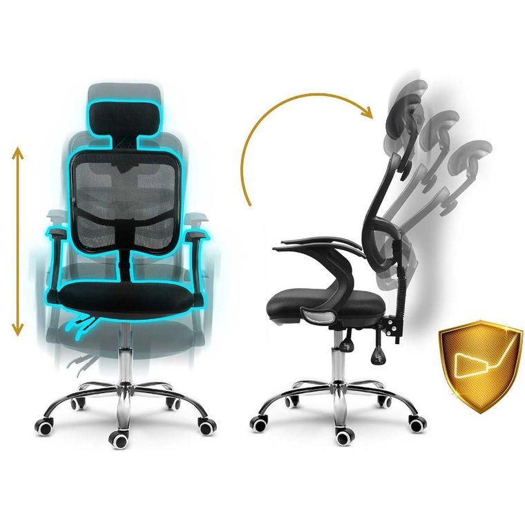 Sofotel, Ryga, fotel biurowy, czarny