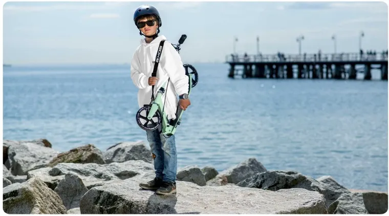 Soke, City, hulajnoga miejska, składana, miętowa