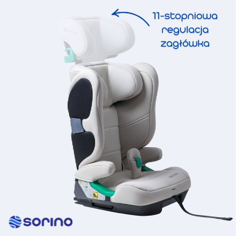 Sorino, Ceres, fotelik samochodowy, beige, 100-150 cm