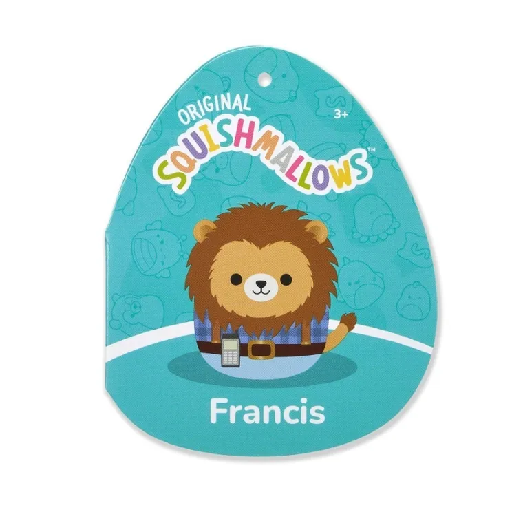 Squishmallows, Francis, lew strażak, maskotka, 19 cm