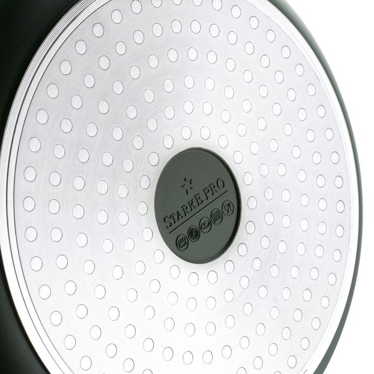 Starke Pro, Naturale, zestaw garnków marmurowych z pokrywką i patelnia, 10 elementów