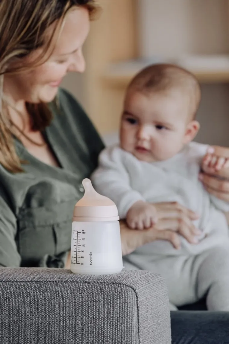 Suavinex, Zero Zero, butelka do karmienia, przepływ adaptacyjny, 180 ml