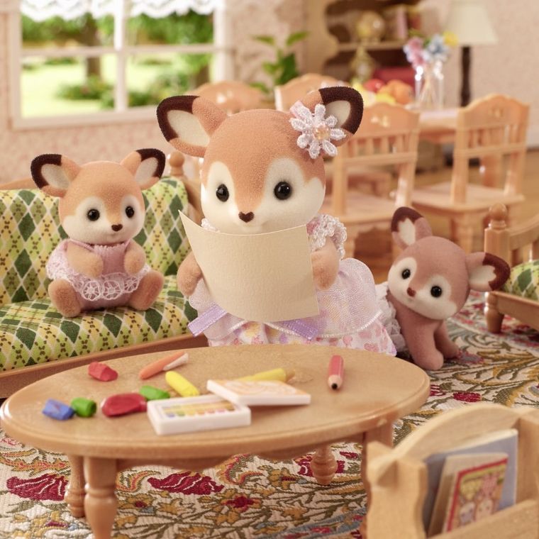 Sylvanian Families, Bliźniaki z rodziny Jelonków, zestaw figurek, 5800