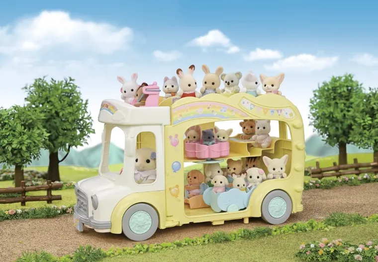 Sylvanian Families, Kolorowy Autobus, rozkładany pojazd, 5744