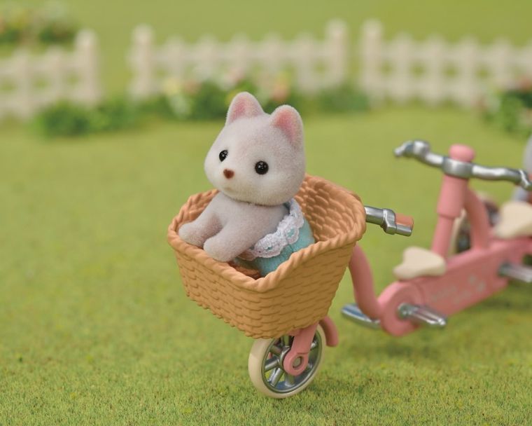 Sylvanian Families, Pieski Husky na rowerze, zestaw z figurkami, 5637