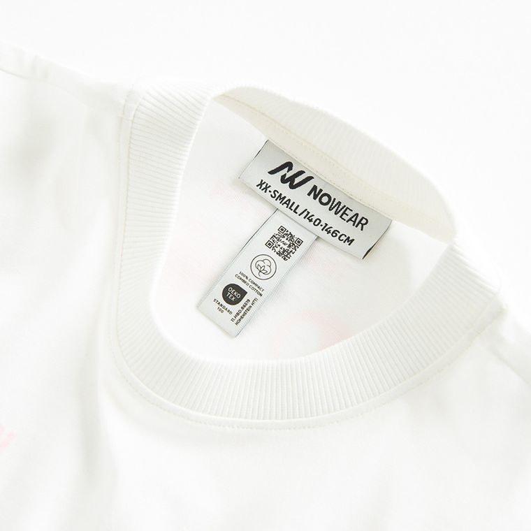 T-shirt oversize z bawełny czesanej NOWEAR