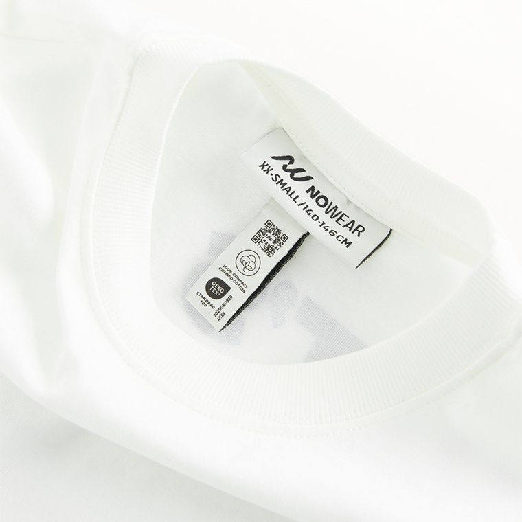 T-shirt oversize z nadrukiem na plecach NOWEAR