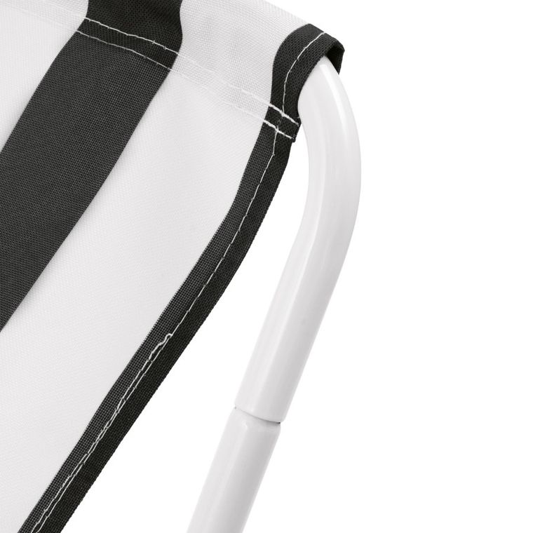 Tadar, leżak ogrodowy, składany, paski