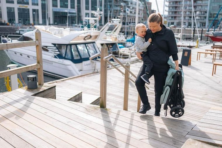 Thule, Spring 2, wózek spacerowy, black/mist green