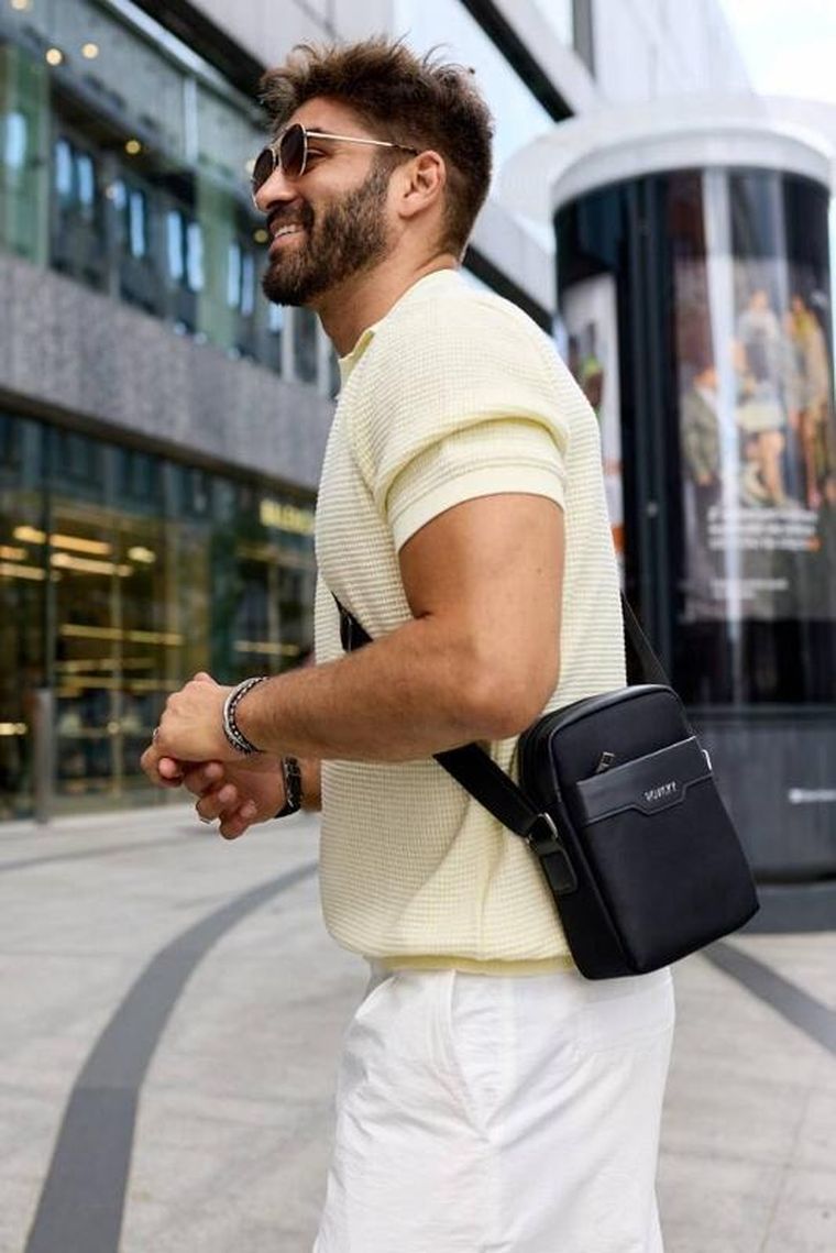 Torba listonoszka, czarna, Rovicky