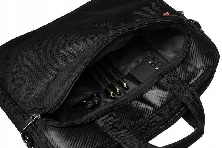 Torba na laptopa, czarna, 15", Peterson