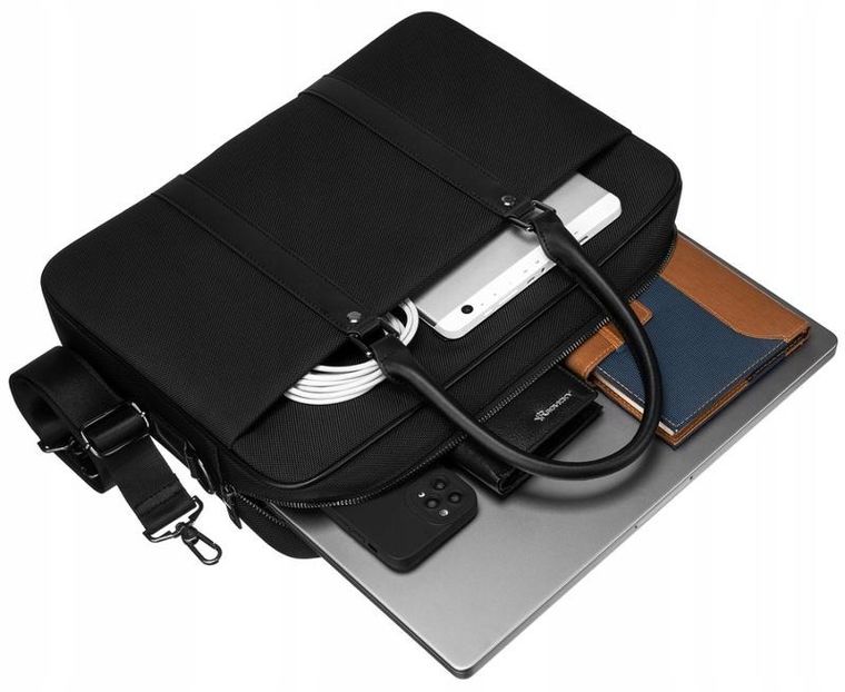 Torba na laptopa, czarna, 15", Rovicky