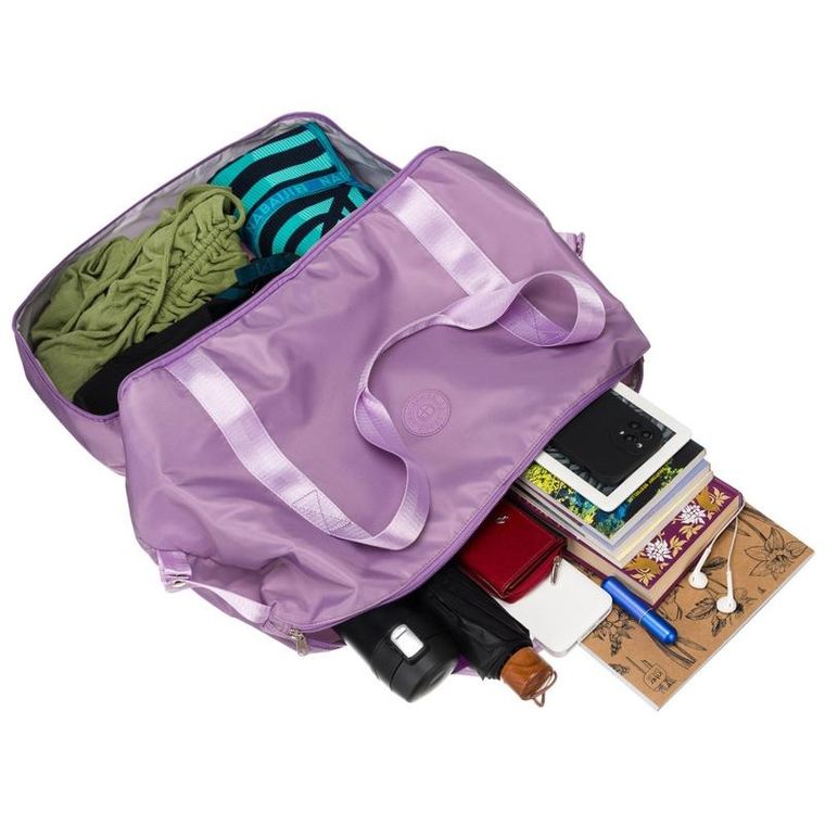 Torba podróżna, bagaż podręczny do samolotu, fioletowa, Rovicky