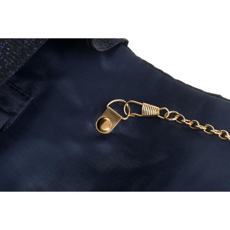 Torebka kopertówka, granatowa, Rovicky