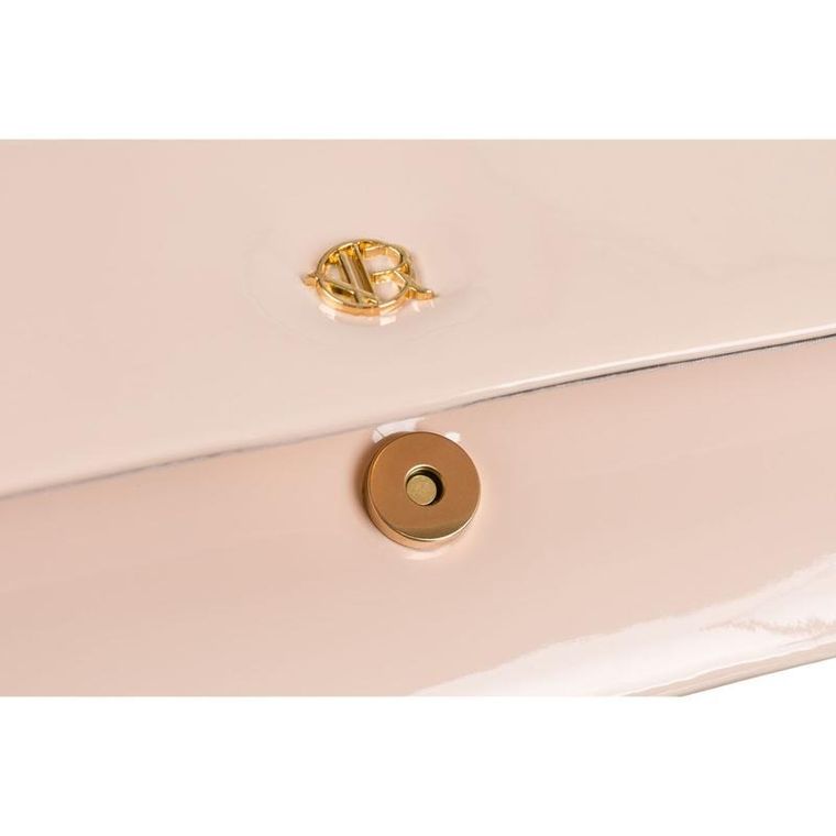 Torebka kopertówka, różowa, skóra ekologiczna, Rovicky