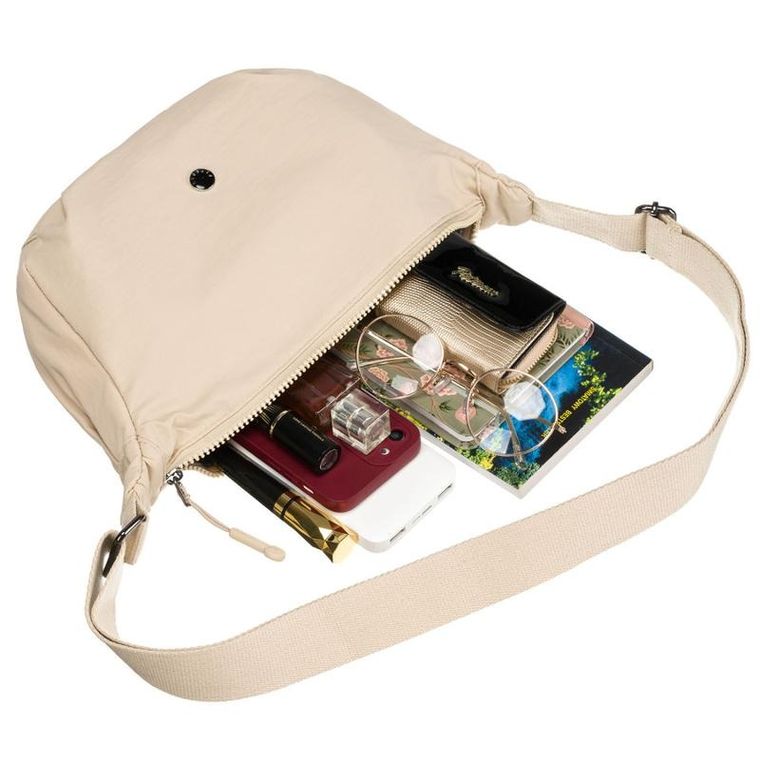 Torebka listonoszka, beżowa, Peterson