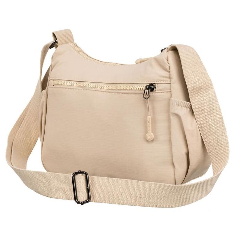 Torebka listonoszka, beżowa, Peterson