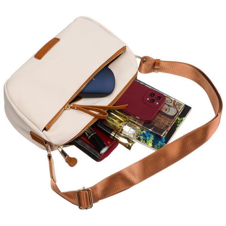 Torebka listonoszka, beżowa, Peterson