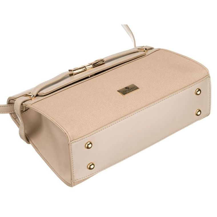 Torebka listonoszka, beżowa, Peterson