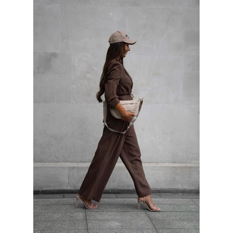 Torebka listonoszka, beżowa, Peterson