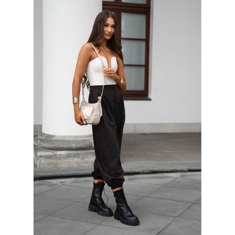 Torebka listonoszka, beżowa, skóra ekologiczna, Peterson