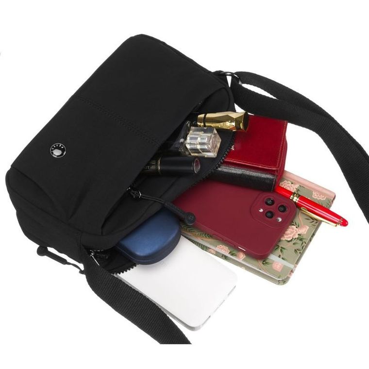 Torebka listonoszka, czarna, Peterson