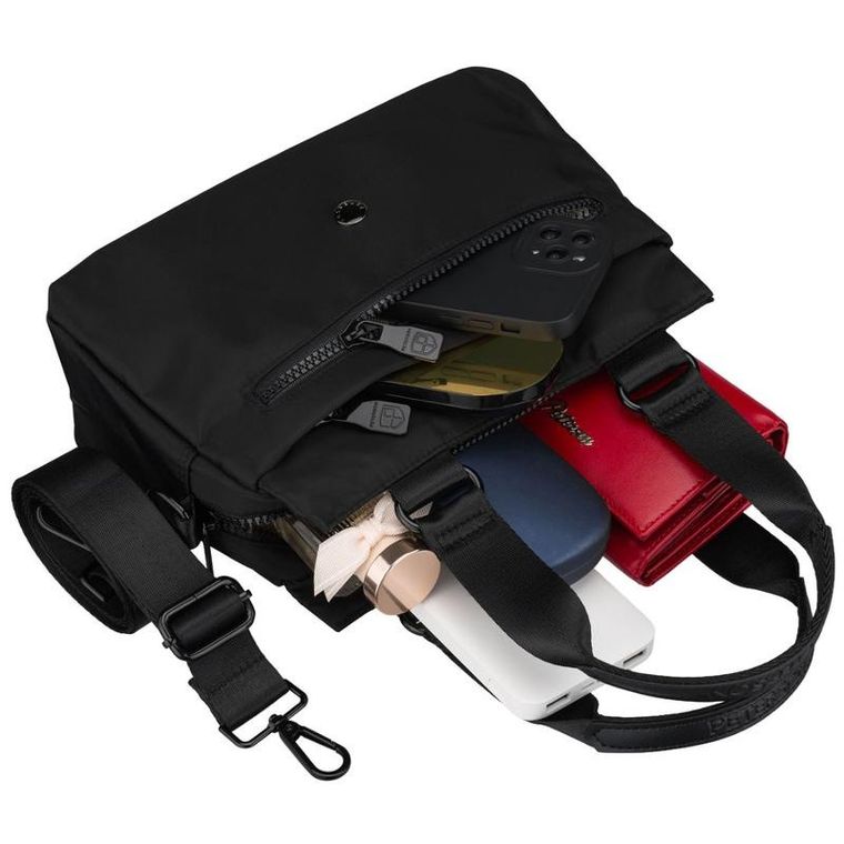 Torebka listonoszka, czarna, Peterson