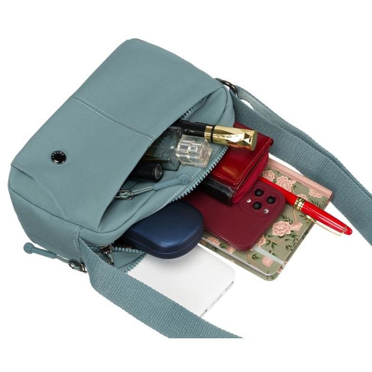 Torebka listonoszka, niebieska, Peterson