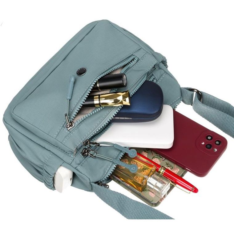 Torebka listonoszka, niebieska, Peterson