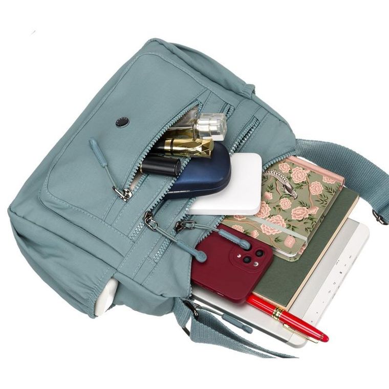 Torebka listonoszka, niebieska, Peterson