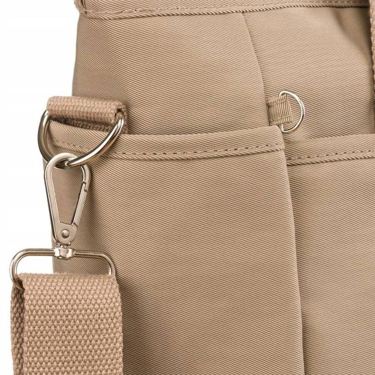 Torebka shopper, beżowa, Peterson