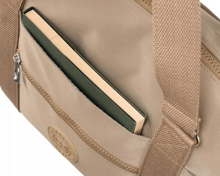 Torebka shopper, beżowa, Peterson