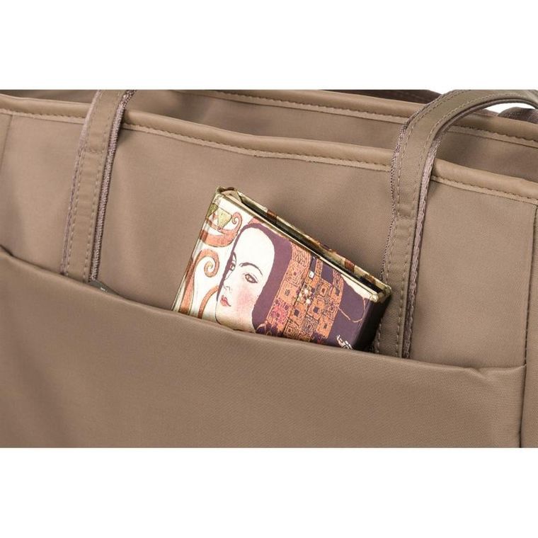 Torebka shopper, beżowa, Peterson