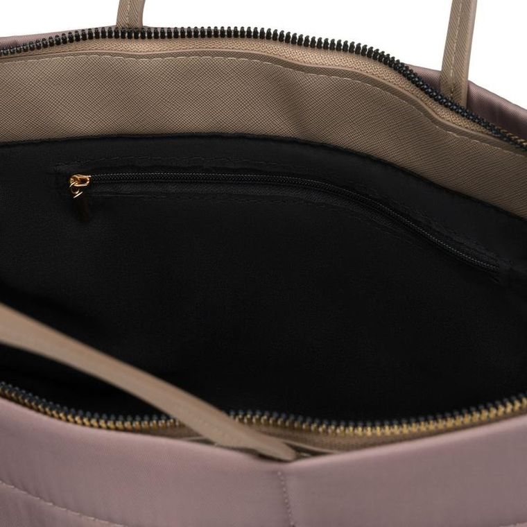 Torebka shopper, beżowa, Peterson