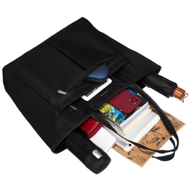 Torebka shopper, czarna, Peterson