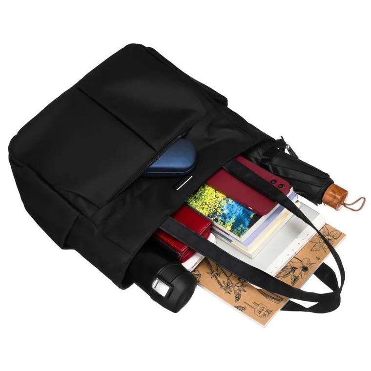 Torebka shopper, czarna, Peterson