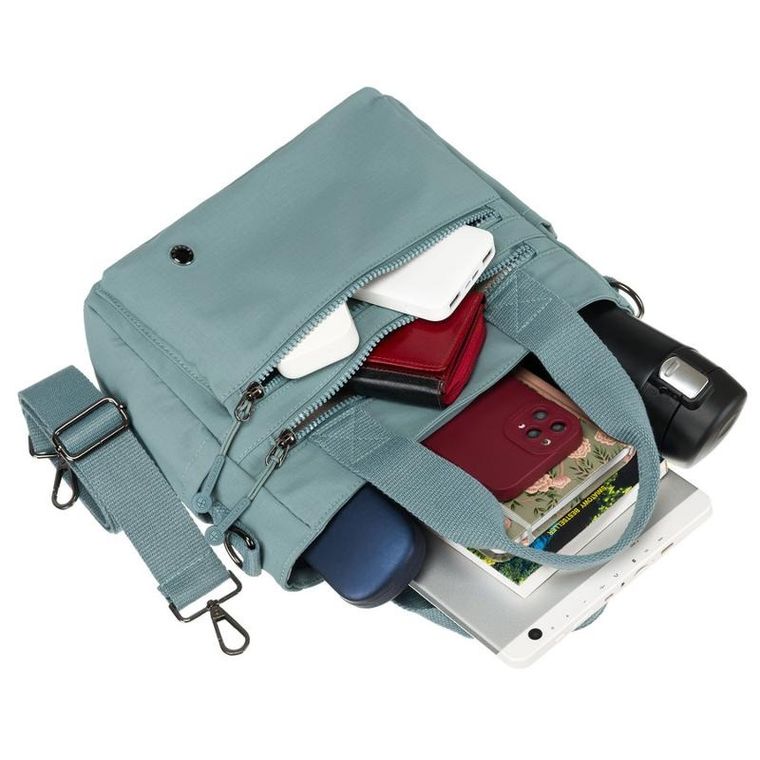 Torebka shopper, niebieska, Peterson