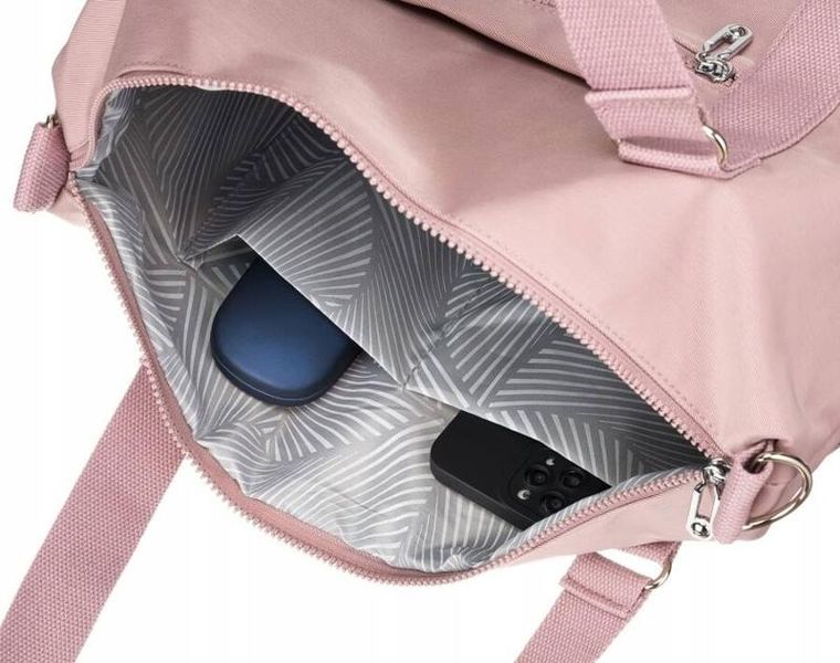 Torebka shopper, różowa, Peterson