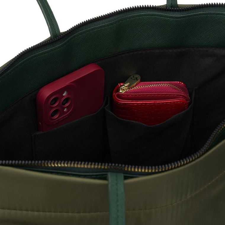 Torebka shopper, zielona, Peterson