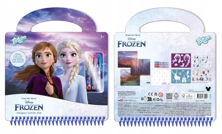Totum, Kraina Lodu, kreatywny szkicownik z naklejkami i akcesoriami