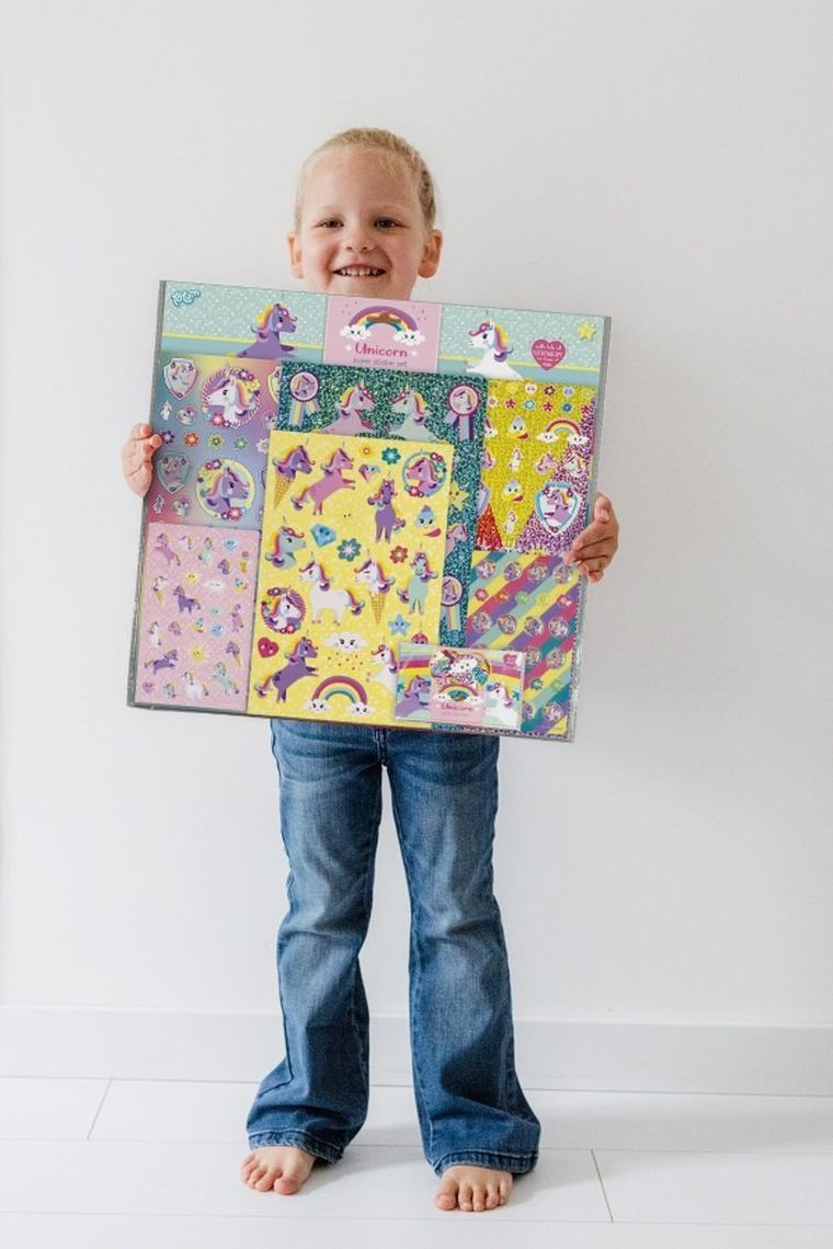 Totum, Unicorn, duży zestaw naklejek, 300 elementów