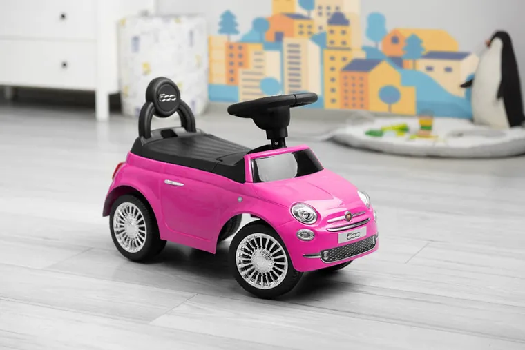 Toyz, Fiat 500, jeździk, pink