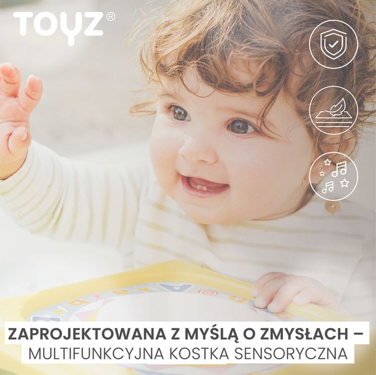 Toyz, kostka sensoryczna, zabawka edukacyjna
