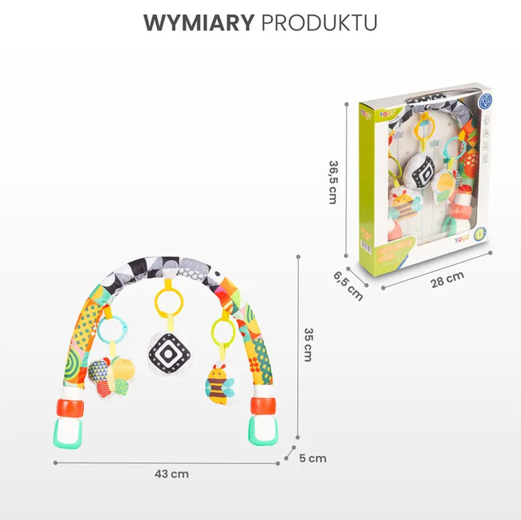 Toyz, pałąk do wózka, zabawka edukacyjna