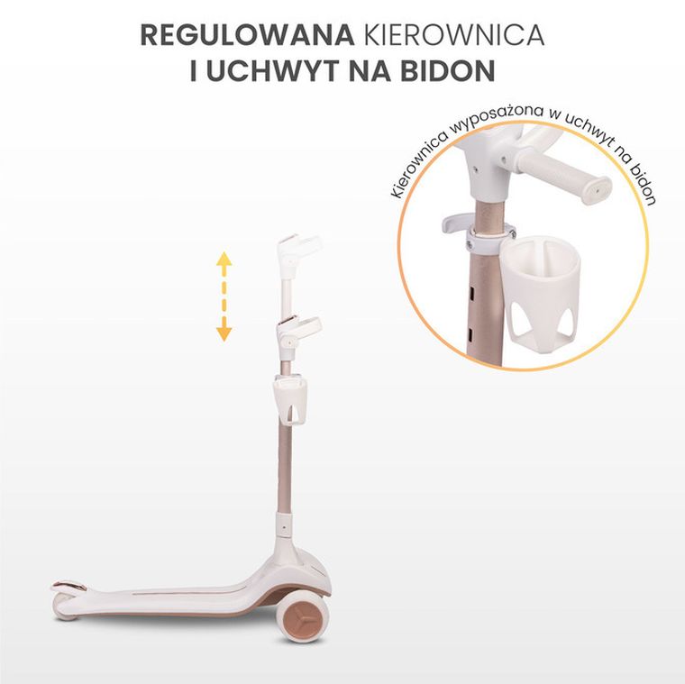 Toyz, Satura, hulajnoga 3-kołowa, white