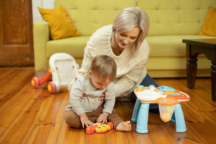 Toyz, Spark, chodzik, stolik edukacyjny, 2w1, pink