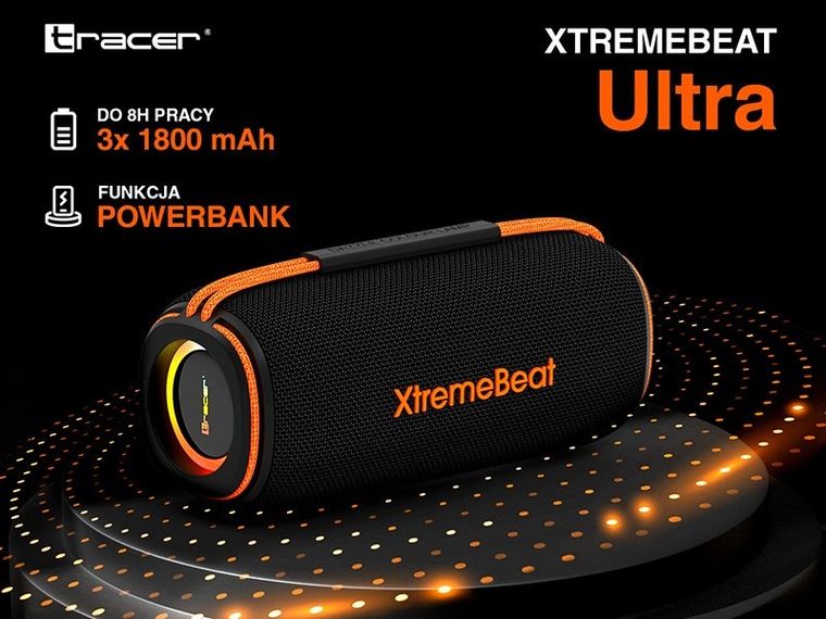 Tracer, Xtremebeat Ultra, głośnik TWS Bluetooth RGB